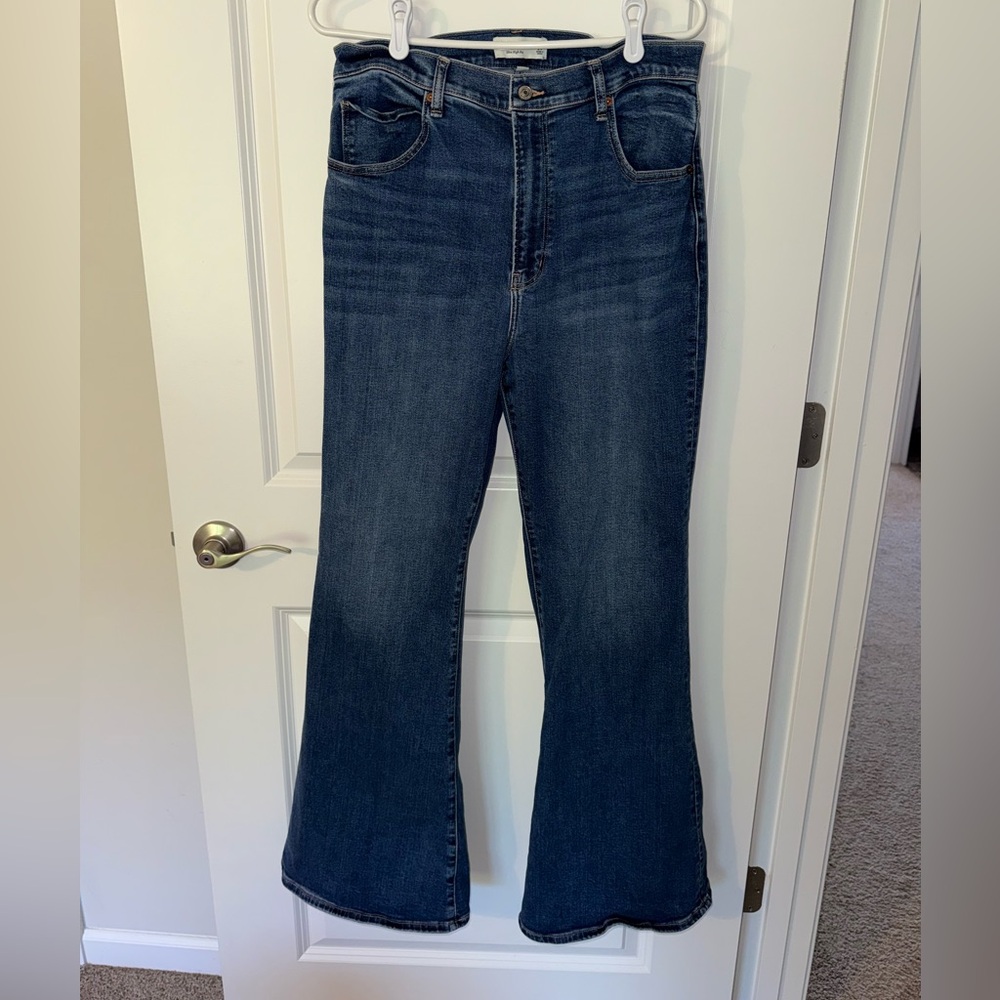 Abercrombie and fitch high rise flare jeans